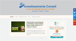 Desktop Screenshot of investissements-conseil.fr