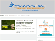 Tablet Screenshot of investissements-conseil.fr